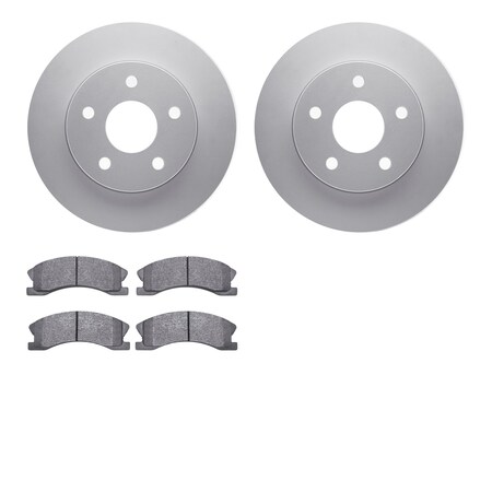 Dynamic Friction Company Front Geospec Brake Rotors with Heavy Duty Brake Pads 4202-42077